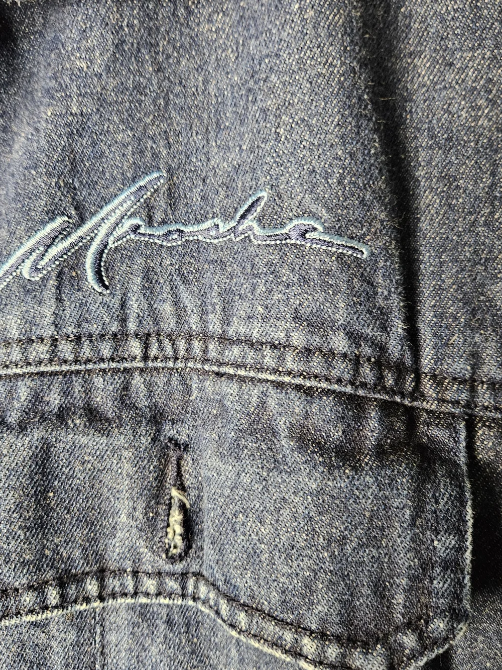 Men's Dark Blue Denim Jacket - Moeshe
